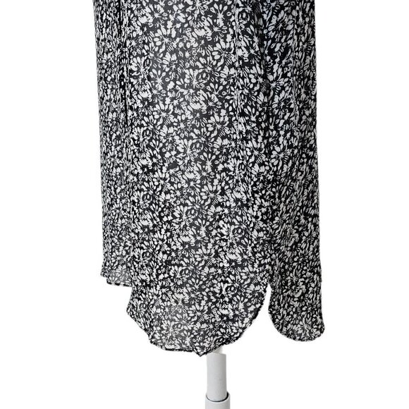 Dorothee Schumacher Symbolic Innocence Black White Printed Blouse Size 5 US 10 - Picture 9 of 14